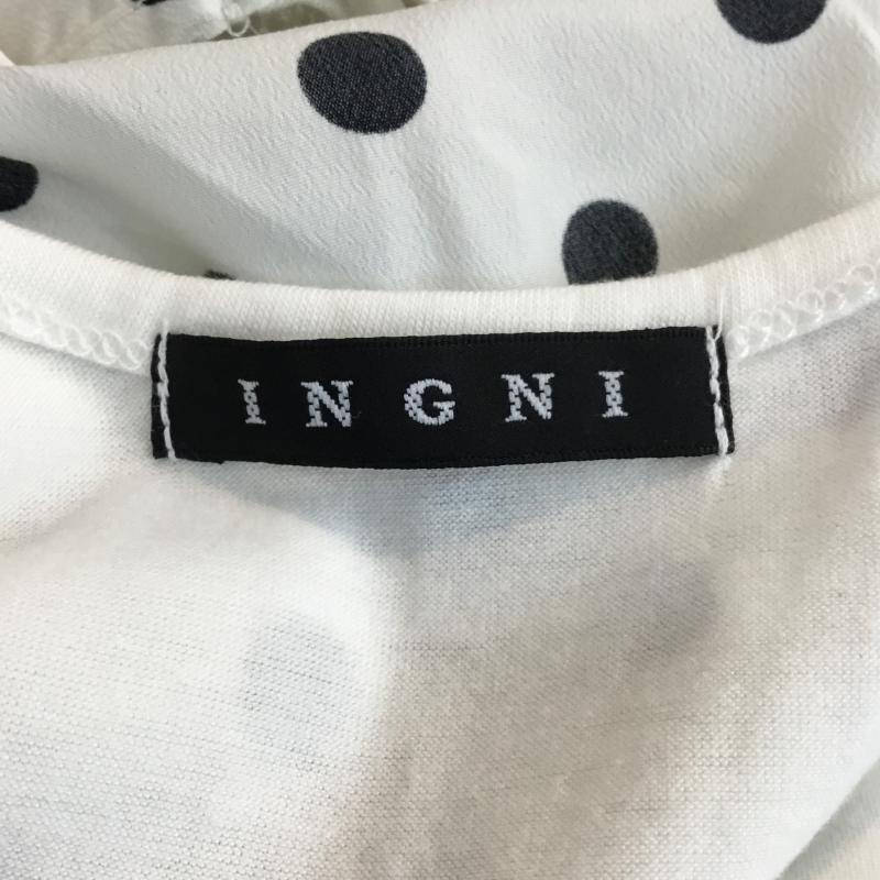 イング INGNI ワンピース・ドレス・オールインワン ワンピース・ドレス・オールインワン ドット ショートパンツ M ドット 白 / ホワイト / X 黒 / ブラック / レディース USED 古着 中古 10048204