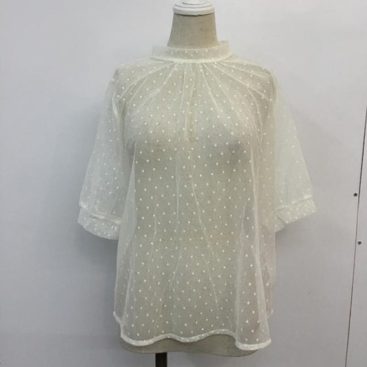 ダブルクローゼット w closet カットソー 半袖 FREE 無地 白 / ホワイト /  レディース USED 古着 中古 10048237