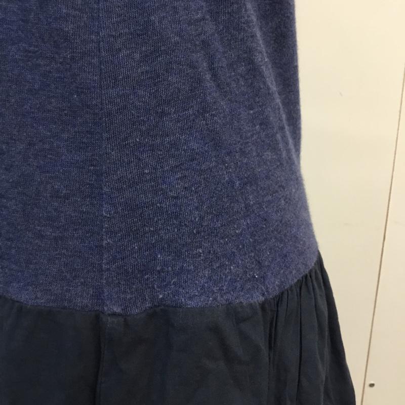 ニコアンド niko and... ワンピース ひざ丈スカート ペチコート キャミソール インナーワンピ 無地 紺 / ネイビー / レディース USED 古着 中古 10048298