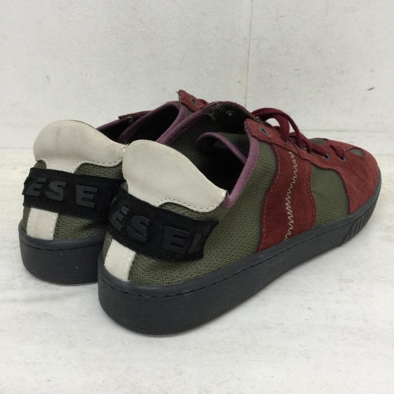ディーゼル DIESEL スニーカー スニーカー S-MILLENIUM LC / Y01841 PS237 カーキ / カーキ / X えんじ / ワインレッド / メンズ USED 古着 中古 10048431
