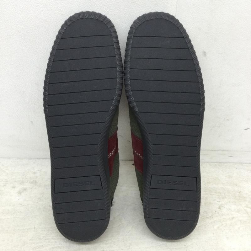 ディーゼル DIESEL スニーカー スニーカー S-MILLENIUM LC / Y01841 PS237 カーキ / カーキ / X えんじ / ワインレッド / メンズ USED 古着 中古 10048431