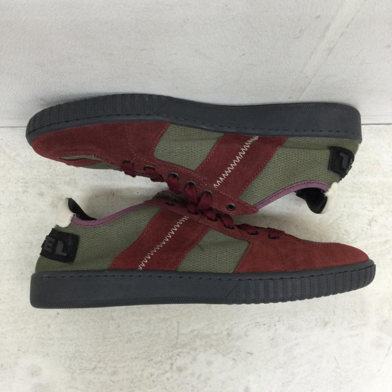ディーゼル DIESEL スニーカー スニーカー S-MILLENIUM LC / Y01841 PS237 カーキ / カーキ / X えんじ / ワインレッド / メンズ USED 古着 中古 10048431