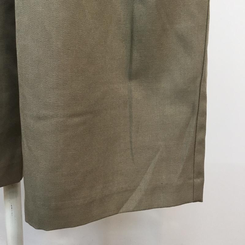 エージー AG パンツ スラックス ワイドパンツ ハイウエスト タック M 無地 グレージュ / グレージュ / レディース USED 古着 中古 10048495