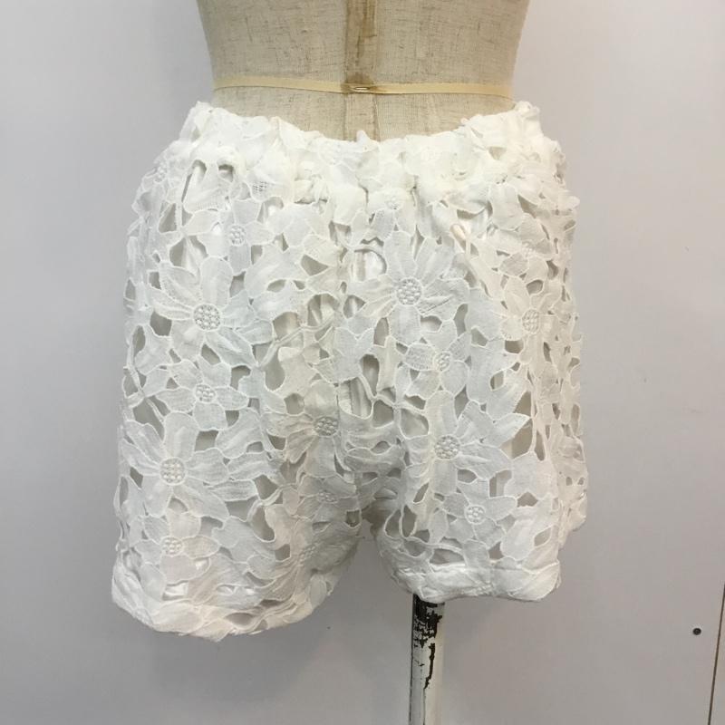 デュラス DURAS パンツ ショートパンツ レース FREE レース柄 白 / ホワイト / レディース USED 古着 中古 10048496