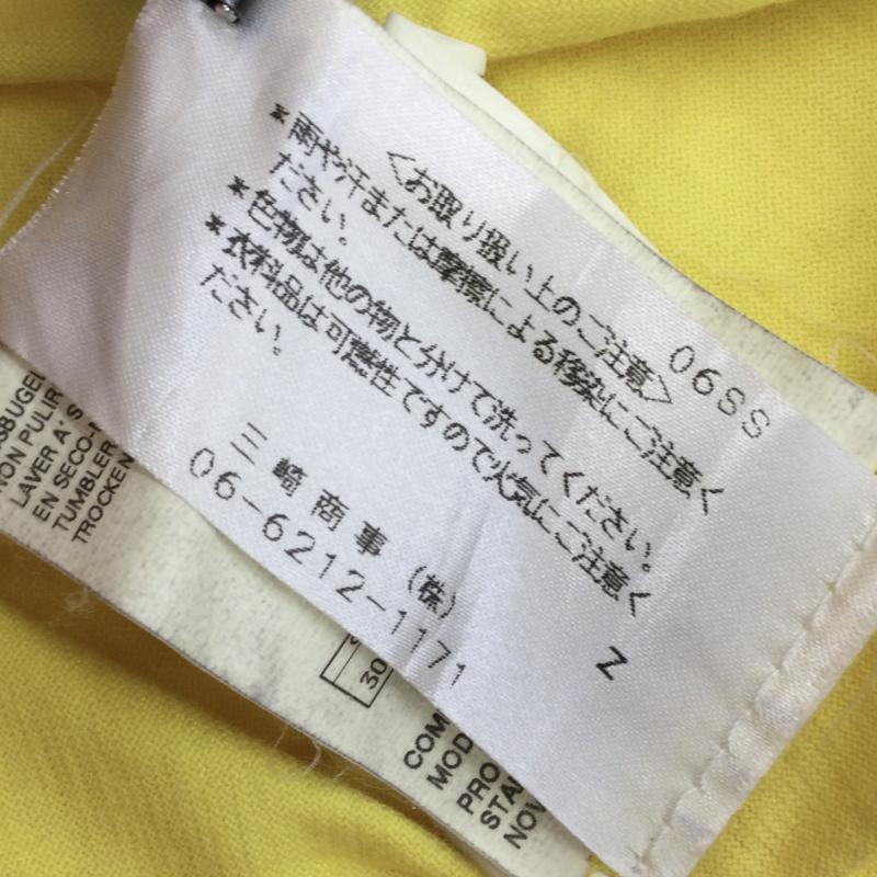 ディースクエアード2 DSQUARED2 ポロシャツ 半袖 M ロゴ、文字 黄 / イエロー / レディース USED 古着 中古 10048575