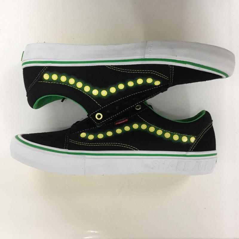 バンズ VANS スニーカー スニーカー OLD SKOOL PRO SHAKE JUNT コラボ VN0A45JC0V4 29.5cm 箱有 29.5cm 黒 / ブラック / X 緑 / グリーン / メンズ USED 古着 中古 10048624