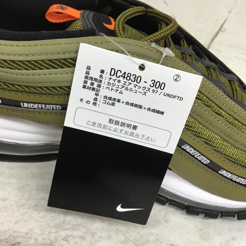 ナイキ NIKE スニーカー スニーカー AIR MAX 97 /UNDFTD エアマックス 97 アンディフィーテッド DC4830-300 27.0cm ロゴ、文字 カーキ / カーキ / メンズ USED 古着 中古 10048734