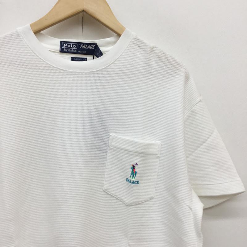 ポロバイラルフローレン Polo by RALPH LAUREN Tシャツ 半袖 × PALACE サーマルTEE WAFFLE POCKET T M ロゴ、文字 白 / ホワイト / メンズ USED 古着 中古 10048877