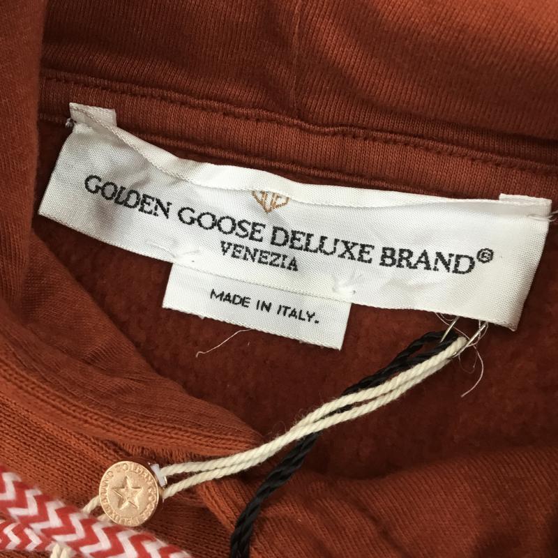 ゴールデングース GOLDEN GOOSE パーカー 長袖 グラデーション プルオーバーパーカー XS ロゴ、文字 橙 / オレンジ / メンズ USED 古着 中古 10048982