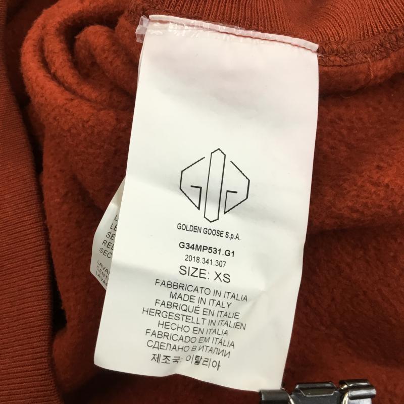 ゴールデングース GOLDEN GOOSE パーカー 長袖 グラデーション プルオーバーパーカー XS ロゴ、文字 橙 / オレンジ / メンズ USED 古着 中古 10048982