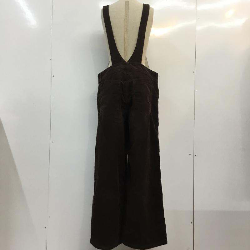 ミルクフェド MILKFED. サロペット・オーバーオール サロペット、オーバーオール 03163907 CORDUROY WIDE LEG JUMPSUIT コーデュロイ 無地 ダークブラウン / ダークブラウン / レディース USED 古着 中古 10049051