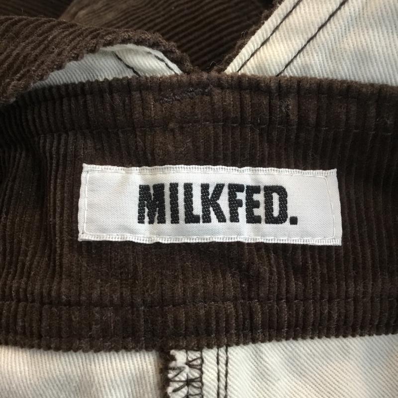 ミルクフェド MILKFED. サロペット・オーバーオール サロペット、オーバーオール 03163907 CORDUROY WIDE LEG JUMPSUIT コーデュロイ 無地 ダークブラウン / ダークブラウン / レディース USED 古着 中古 10049051