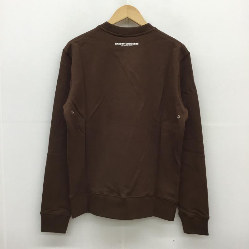 バンドオブアウトサイダーズ Band of Outsiders トレーナー 長袖 クルーネック刺繍スウェット M 刺繍 茶 / ブラウン / メンズ USED 古着 中古 10049112