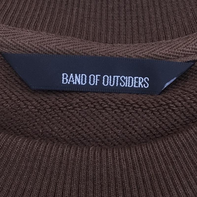 バンドオブアウトサイダーズ Band of Outsiders トレーナー 長袖 クルーネック刺繍スウェット M 刺繍 茶 / ブラウン / メンズ USED 古着 中古 10049112