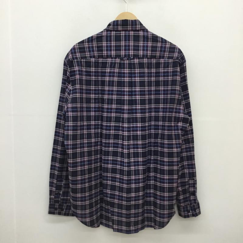 バンドオブアウトサイダーズ Band of Outsiders シャツ、ブラウス 長袖 BANDオリジナルチェック柄シャツ L チェック 紺 / ネイビー / X 白 / ホワイト / X 黒 / ブラック / X 赤 / レッド / メンズ USED 古着 中古 10049114