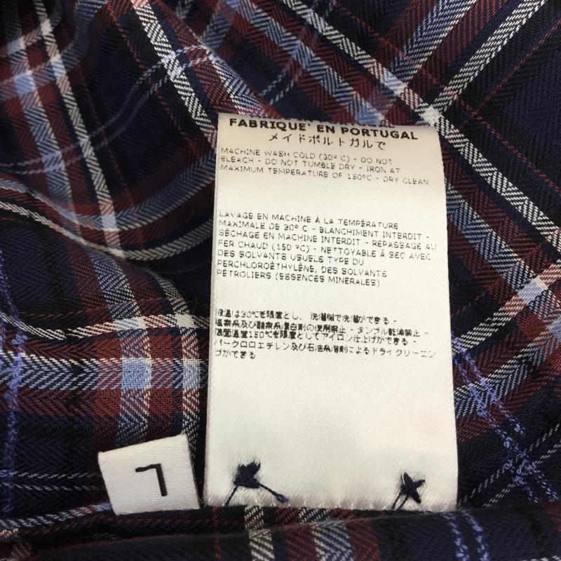 バンドオブアウトサイダーズ Band of Outsiders シャツ、ブラウス 長袖 BANDオリジナルチェック柄シャツ L チェック 紺 / ネイビー / X 白 / ホワイト / X 黒 / ブラック / X 赤 / レッド / メンズ USED 古着 中古 10049114