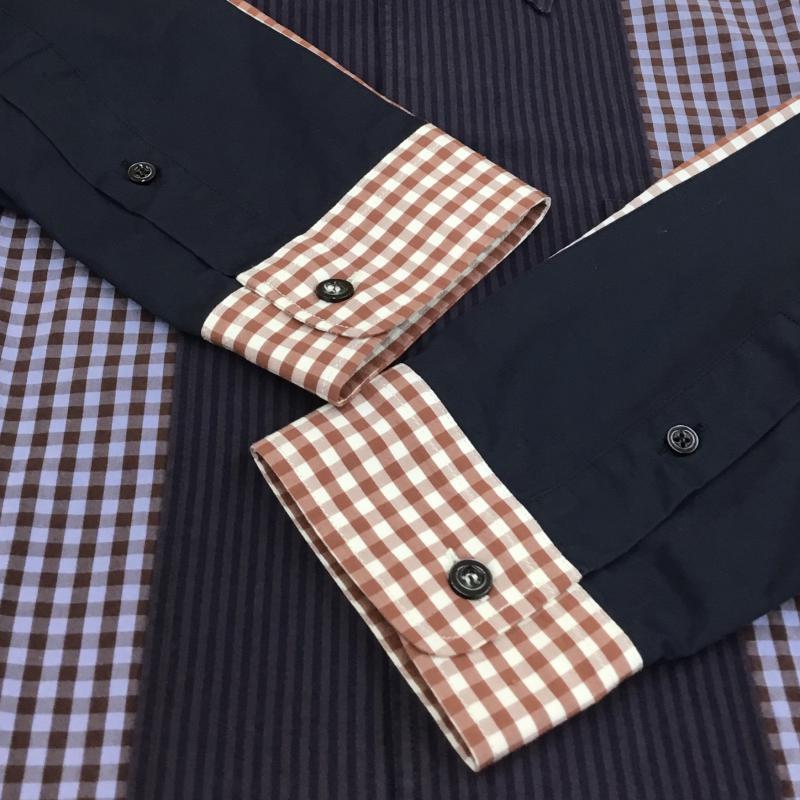 ゴールデングース GOLDEN GOOSE シャツ、ブラウス 長袖 クレイジーチェックシャツ M チェック マルチカラー / マルチカラー / メンズ USED 古着 中古 10049115