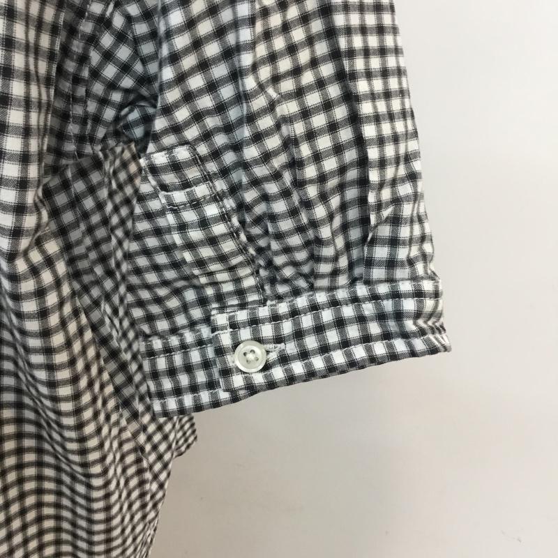 レプシムローリーズファーム LEPSIMLOWRYSFARM シャツ、ブラウス 半袖 チェック M チェック 白 / ホワイト / X 黒 / ブラック / レディース USED 古着 中古 10049150