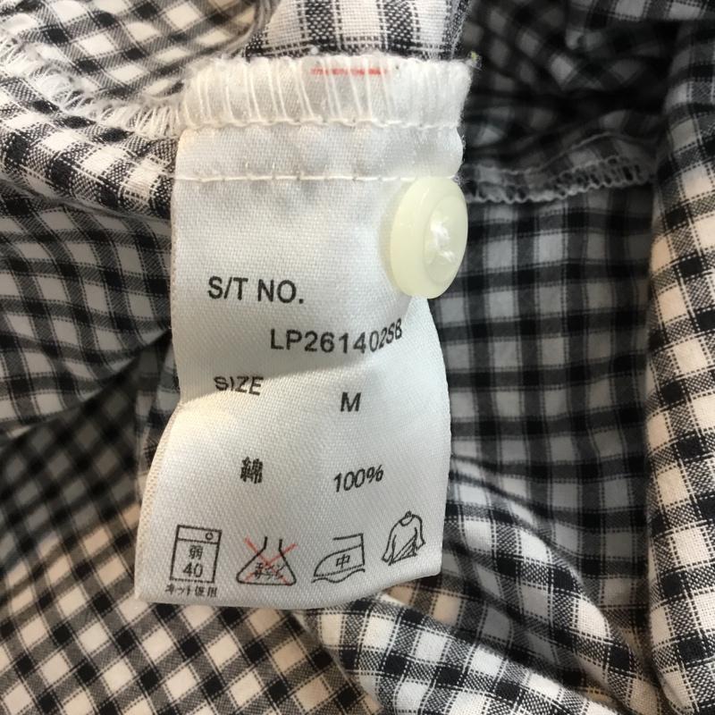 レプシムローリーズファーム LEPSIMLOWRYSFARM シャツ、ブラウス 半袖 チェック M チェック 白 / ホワイト / X 黒 / ブラック / レディース USED 古着 中古 10049150