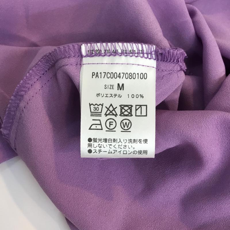 ディスコート Discoat カットソー 半袖 フレアスリーブ クルーネック M 無地 紫 / パープル / レディース USED 古着 中古 10049156
