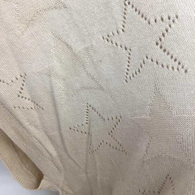 イーハイフンワールドギャラリー E hyphen world gallery カットソー 半袖 サマーニット 星柄 クルーネック FREE 星 桃 / ピンク /  レディース USED 古着 中古 10049160