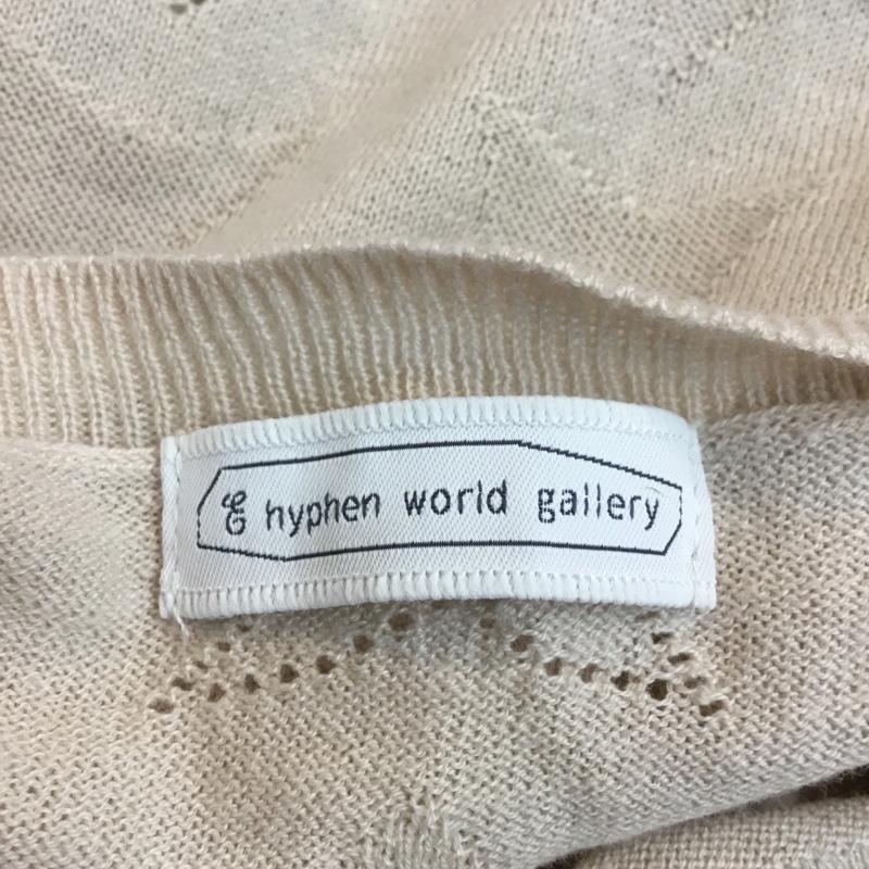 イーハイフンワールドギャラリー E hyphen world gallery カットソー 半袖 サマーニット 星柄 クルーネック FREE 星 桃 / ピンク /  レディース USED 古着 中古 10049160