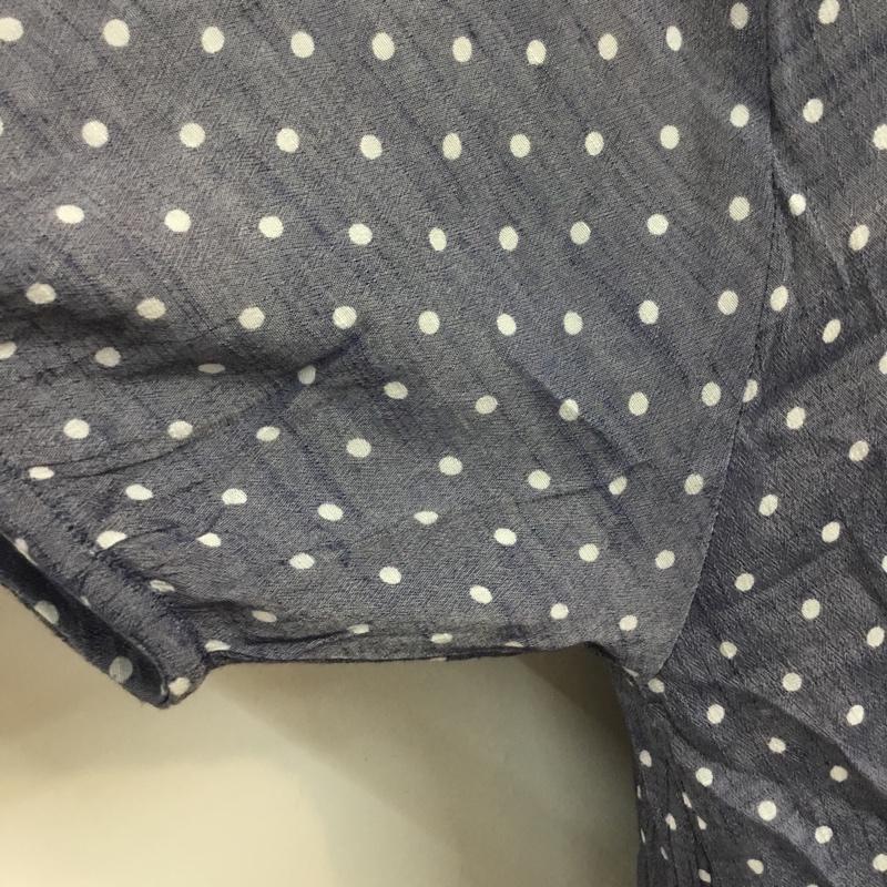 レプシムローリーズファーム LEPSIMLOWRYSFARM カットソー 半袖 ドット プルオーバー FREE ドット 白 / ホワイト / X 紺 / ネイビー /  レディース USED 古着 中古 10049162