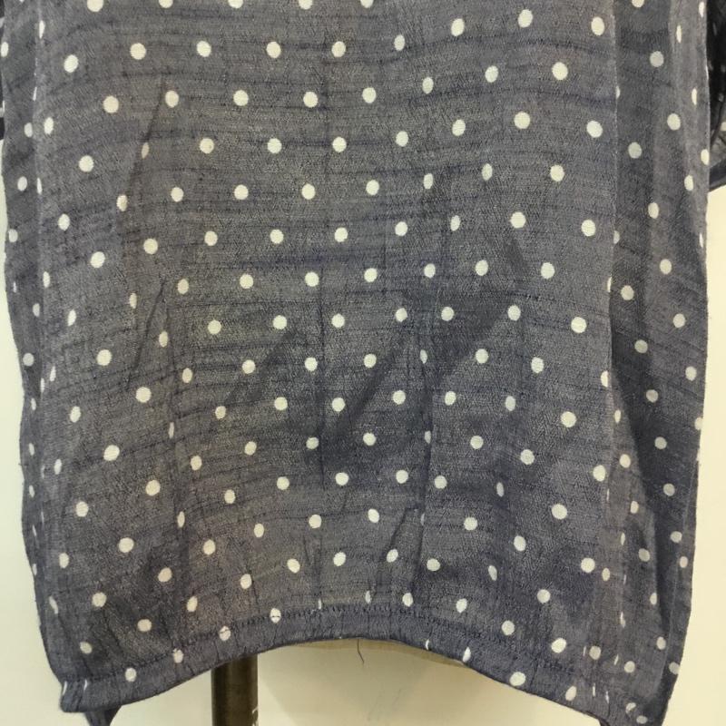 レプシムローリーズファーム LEPSIMLOWRYSFARM カットソー 半袖 ドット プルオーバー FREE ドット 白 / ホワイト / X 紺 / ネイビー /  レディース USED 古着 中古 10049162