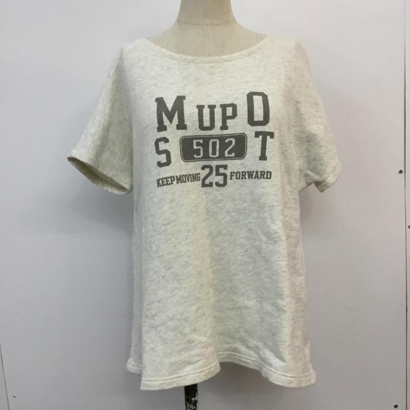 ニコアンド niko and... カットソー 半袖 ロゴ、文字 オフホワイト / オフホワイト /  レディース USED 古着 中古 10049227