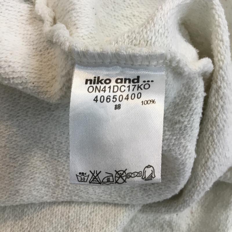 ニコアンド niko and... カットソー 半袖 ロゴ、文字 オフホワイト / オフホワイト /  レディース USED 古着 中古 10049227