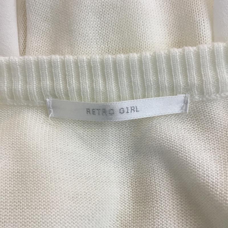 レトロガール RETRO GIRL カットソー 半袖 M 無地 白 / ホワイト /  レディース USED 古着 中古 10049228