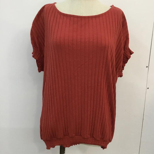 オリーブデオリーブ OLIVE des OLIVE カットソー 半袖 FREE 無地 えんじ / ワインレッド /  レディース USED 古着 中古 10049230