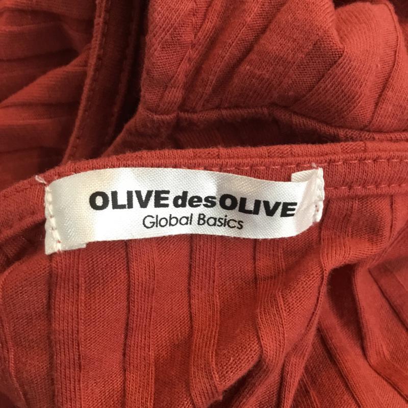 オリーブデオリーブ OLIVE des OLIVE カットソー 半袖 FREE 無地 えんじ / ワインレッド /  レディース USED 古着 中古 10049230