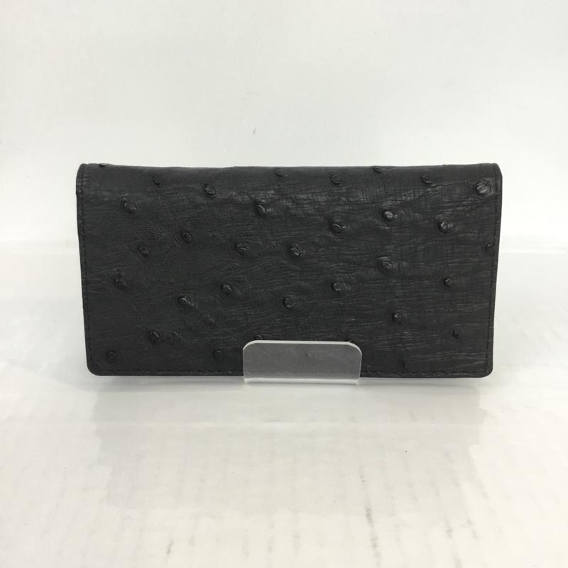メンズ メンズ 財布 長財布 レザー カードケース 黒 / ブラック / メンズ USED 古着 中古 10049270