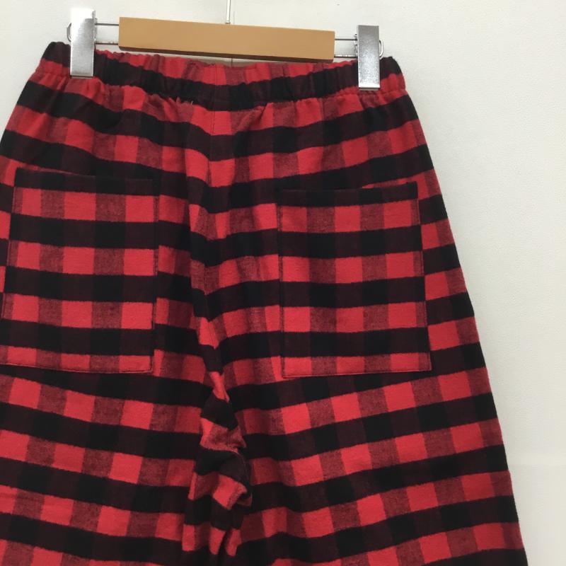 ジョンソン ウーレン ミルズ Johnson Woolen Mills ボトムス ボトムス L チェック 黒 / ブラック / X 赤 / レッド / メンズ USED 古着 中古 10049284