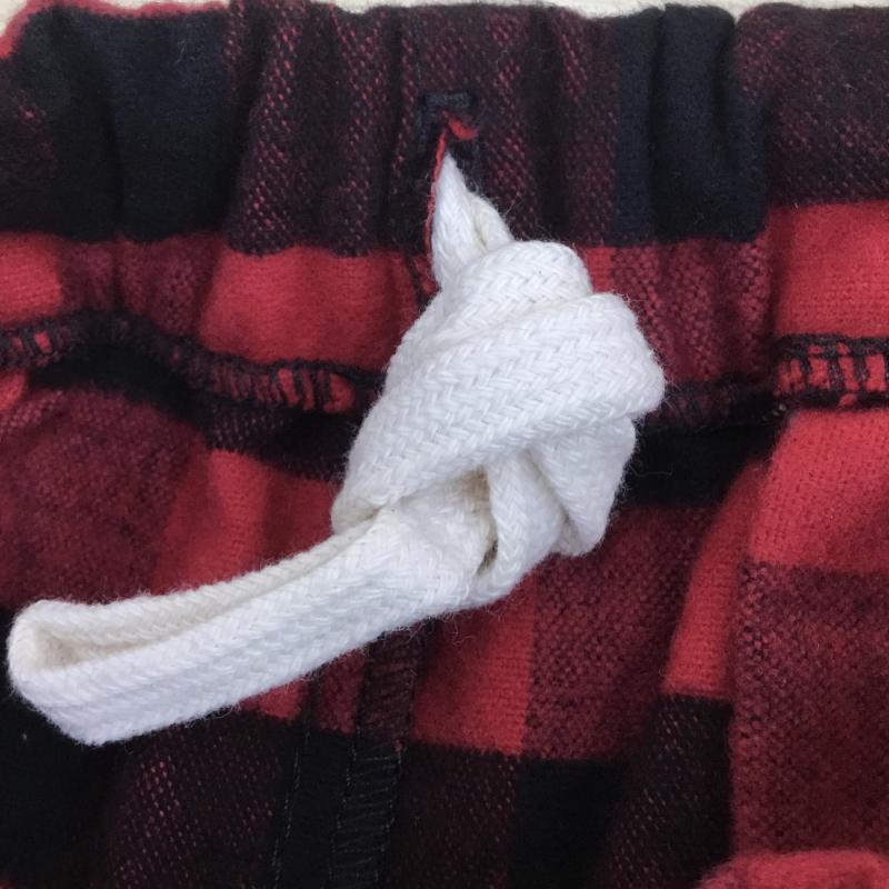 ジョンソン ウーレン ミルズ Johnson Woolen Mills ボトムス ボトムス L チェック 黒 / ブラック / X 赤 / レッド / メンズ USED 古着 中古 10049284