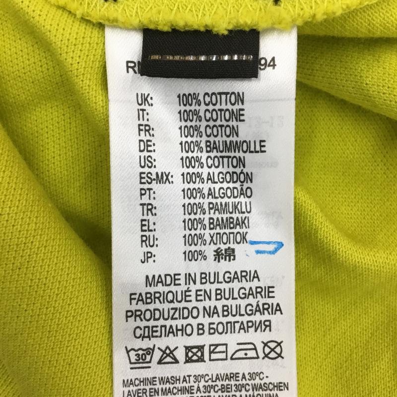 ディーゼル DIESEL ポロシャツ 半袖 T-NIGHT-BROKEN POLO 00SHEL 0AAPW L ロゴ、文字 黄 / イエロー / メンズ USED 古着 中古 10049315