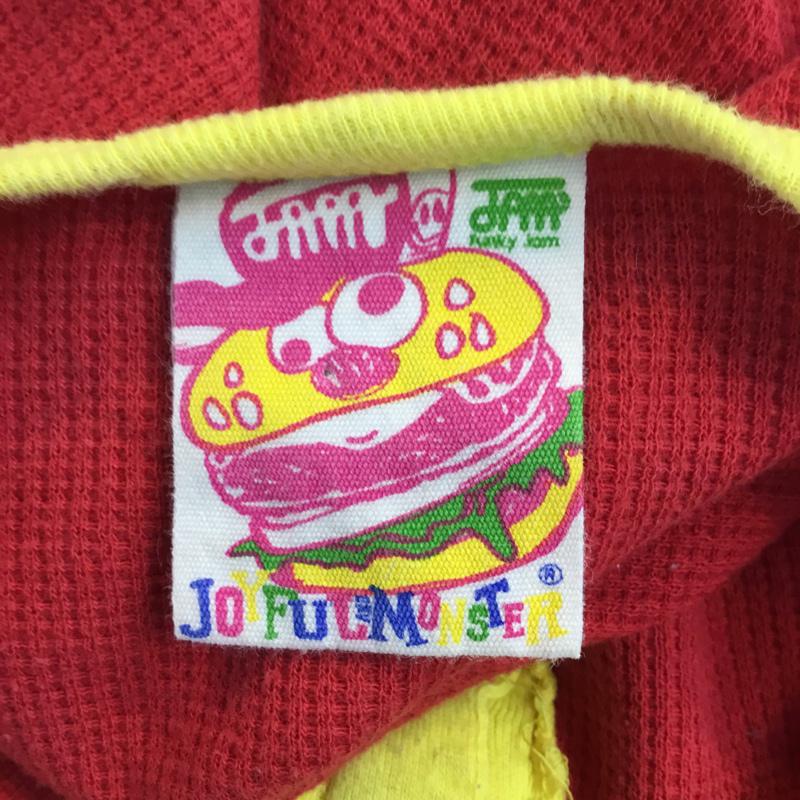 ジャム JAM カットソー 長袖 ワッフル地 ポップコーン ワッペン キッズ 120cm 120cm ワンポイント 赤 / レッド / X 黄 / イエロー /  レディース USED 古着 中古 10049434