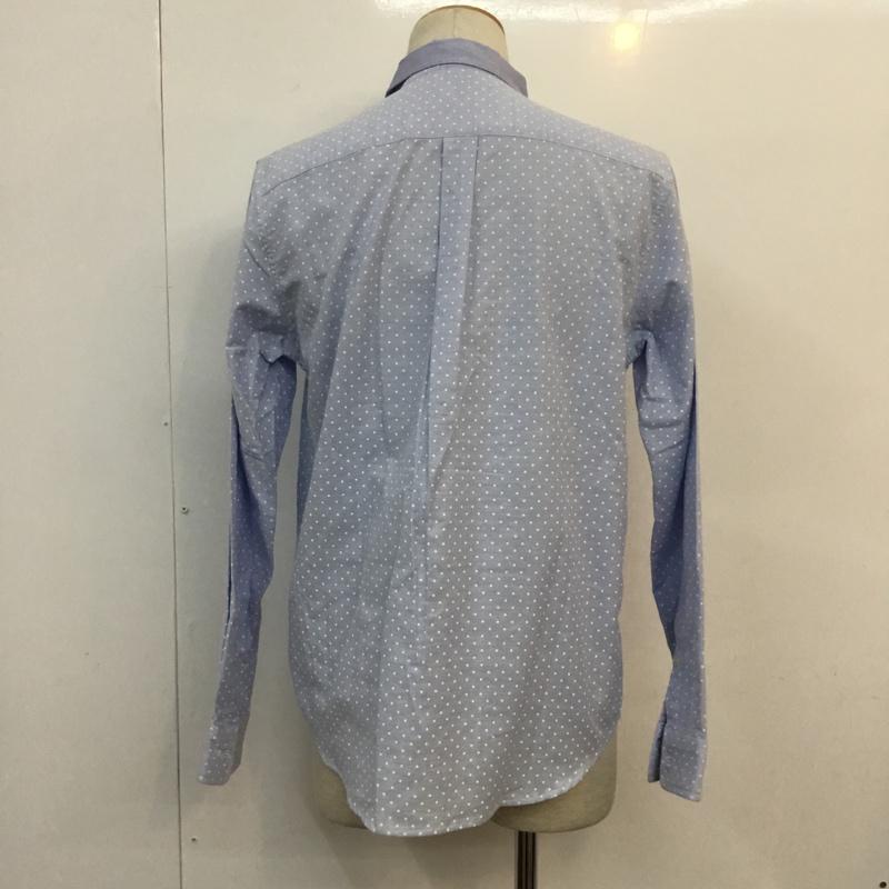 マックダディー MACKDADDY シャツ、ブラウス 長袖 ドット L ドット 水色 / ライトブルー / メンズ USED 古着 中古 10049521