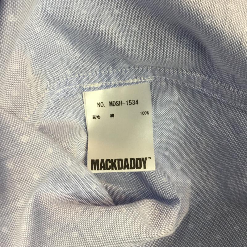 マックダディー MACKDADDY シャツ、ブラウス 長袖 ドット L ドット 水色 / ライトブルー / メンズ USED 古着 中古 10049521