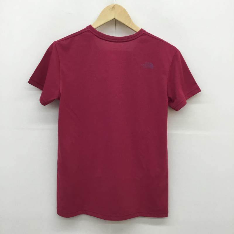 ザノースフェイス THE NORTH FACE Tシャツ 半袖 S/S BIG MESS TEショートスリーブビッグメッセージティー NTW31720 M ロゴ、文字 マゼンタ / マゼンタ / レディース USED 古着 中古 10049582