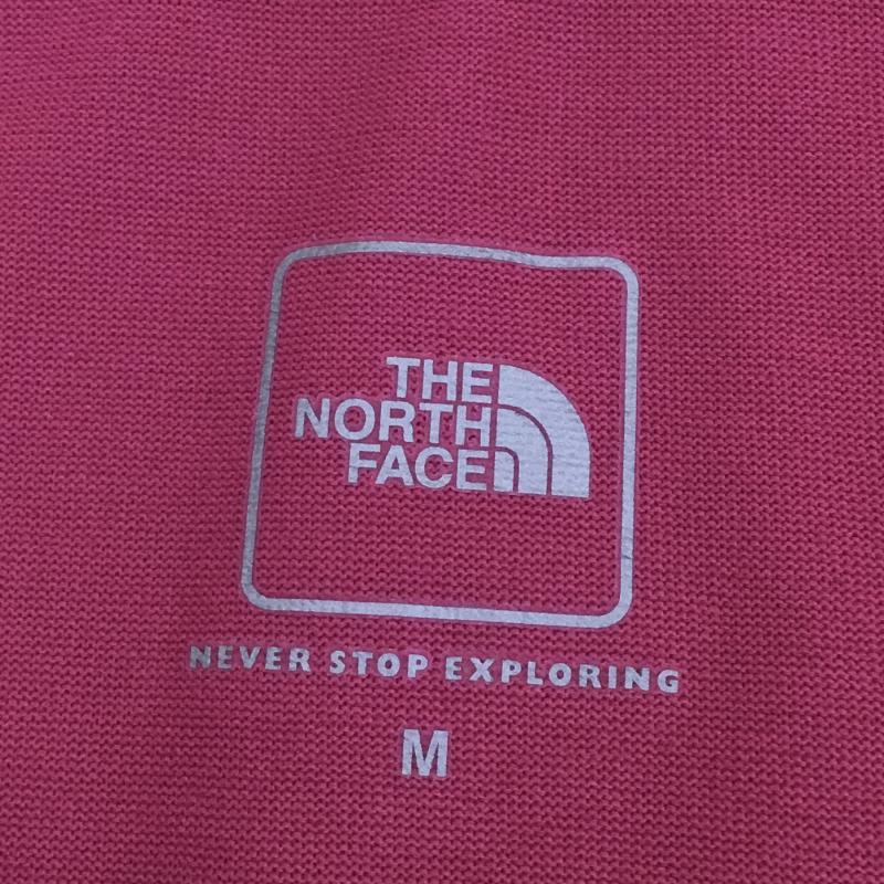 ザノースフェイス THE NORTH FACE Tシャツ 半袖 S/S BIG MESS TEショートスリーブビッグメッセージティー NTW31720 M ロゴ、文字 マゼンタ / マゼンタ / レディース USED 古着 中古 10049582
