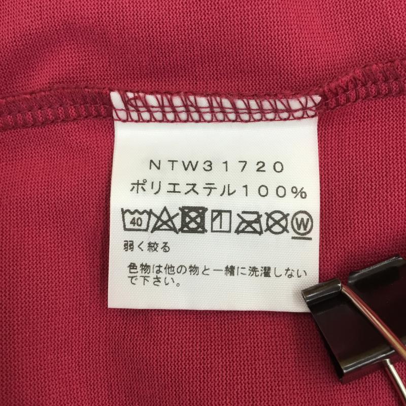 ザノースフェイス THE NORTH FACE Tシャツ 半袖 S/S BIG MESS TEショートスリーブビッグメッセージティー NTW31720 M ロゴ、文字 マゼンタ / マゼンタ / レディース USED 古着 中古 10049582
