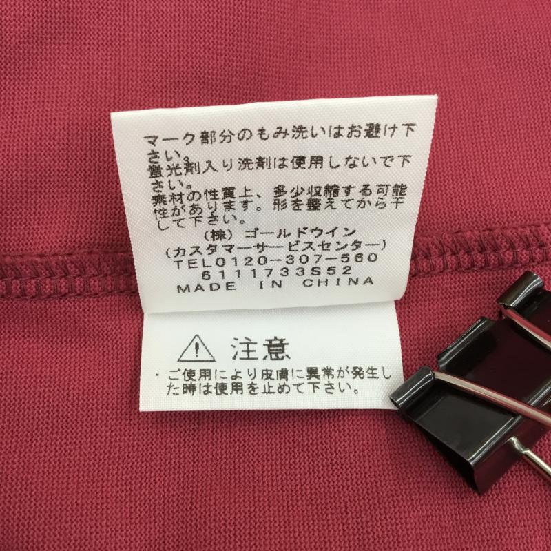 ザノースフェイス THE NORTH FACE Tシャツ 半袖 S/S BIG MESS TEショートスリーブビッグメッセージティー NTW31720 M ロゴ、文字 マゼンタ / マゼンタ / レディース USED 古着 中古 10049582