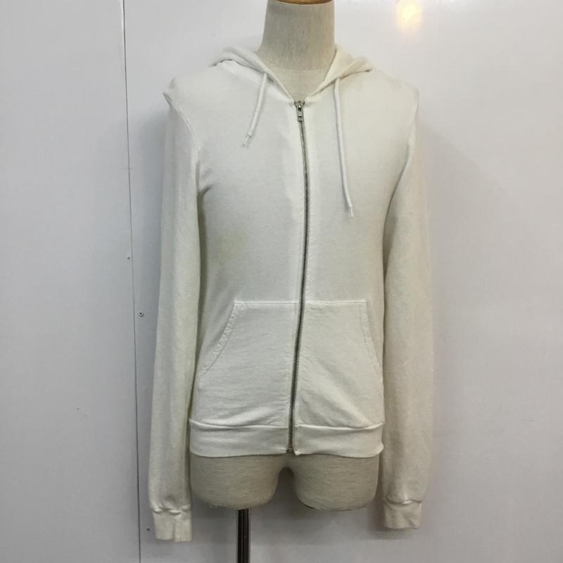 アメリカンアパレル American Apparel パーカー 長袖 フルジップ S 無地 白 / ホワイト / メンズ USED 古着 中古 10049691