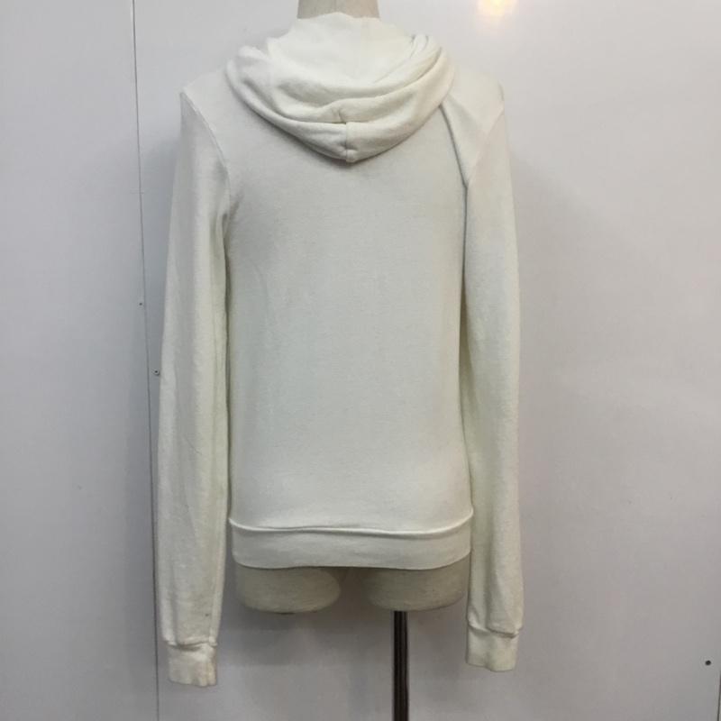 アメリカンアパレル American Apparel パーカー 長袖 フルジップ S 無地 白 / ホワイト / メンズ USED 古着 中古 10049691