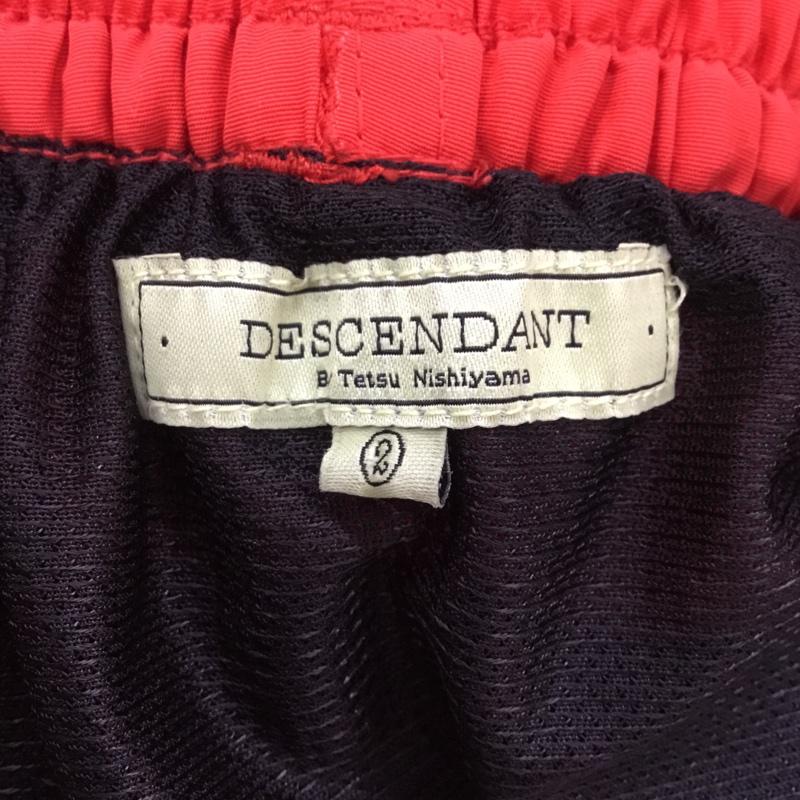 ディセンダント DESCENDANT パンツ ショートパンツ ワンポイント くじら 刺繍 ビーチショーツ CACHALOT 2 ワンポイント 赤 / レッド / メンズ USED 古着 中古 10049824