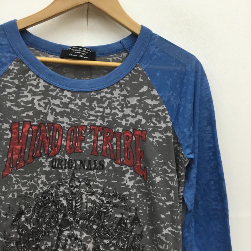 アールエヌエー RNA カットソー 七分袖 M 青 / ブルー / X 灰 / グレー /  レディース USED 古着 中古 10049853