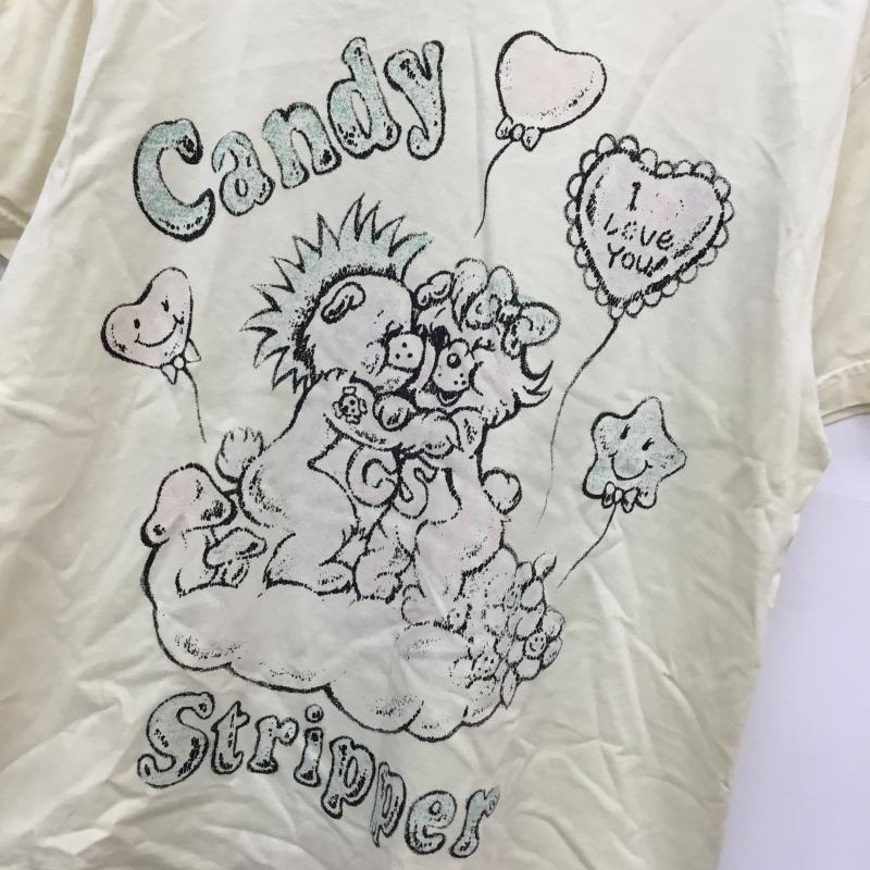 キャンディストリッパー Candy Stripper Tシャツ 半袖 黄 / イエロー / レディース USED 古着 中古 10049926