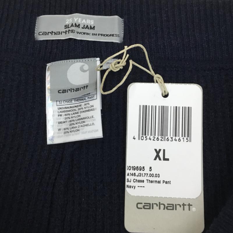 カーハート ダブリューアイピー Carhartt WIP ボトムス ボトムス × Slam jam 25周年 サーマルスラックスパンツ XL 紺 / ネイビー / メンズ USED 古着 中古 10049942